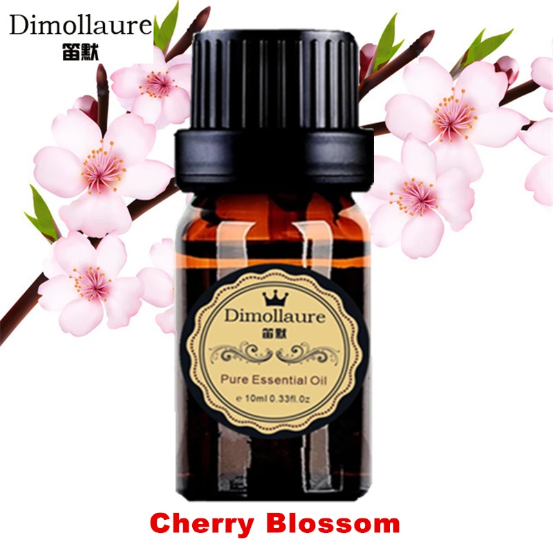 Dimollaure Cherry blossom essential oil clean air Relax spirit Essential oil diffuser Aromatherapy necklace fragrance lamp oil