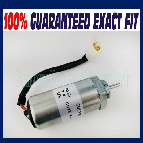 12V Fuel Shutoff Solenoid 8973295680 For Isuzu 3LD1 3LD2 4LE1 3LB1 4LB1 Engines