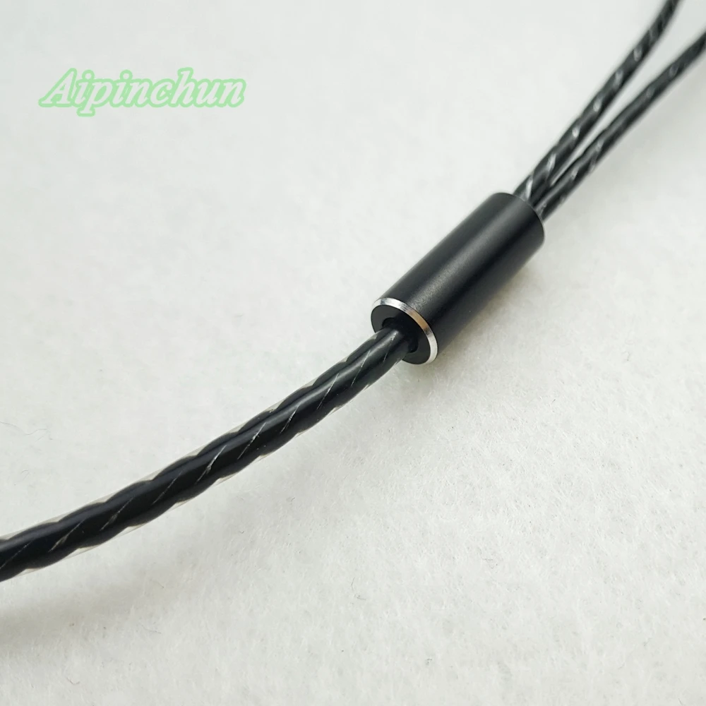 Aipinchun 3.5mm 3-pole Görbület jacket DIY Távbeszélőkagyló Hang Vezeték headphone javító Kicserélés Telefonzsinór LC-OFC vezeték A34