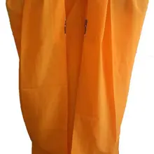 Желтый унисекс буддистская одежда обучение длинные роботы монахи Шаолинь медитативатор nunHaiQing одежда пальто