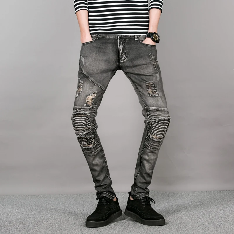 mens ripped skinny jeans