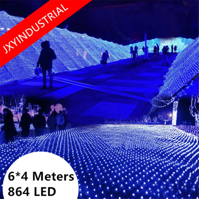 EU US Plug 4 6M Led Net String light White warmwhite RGB Blue Twinkle Lamp Garland