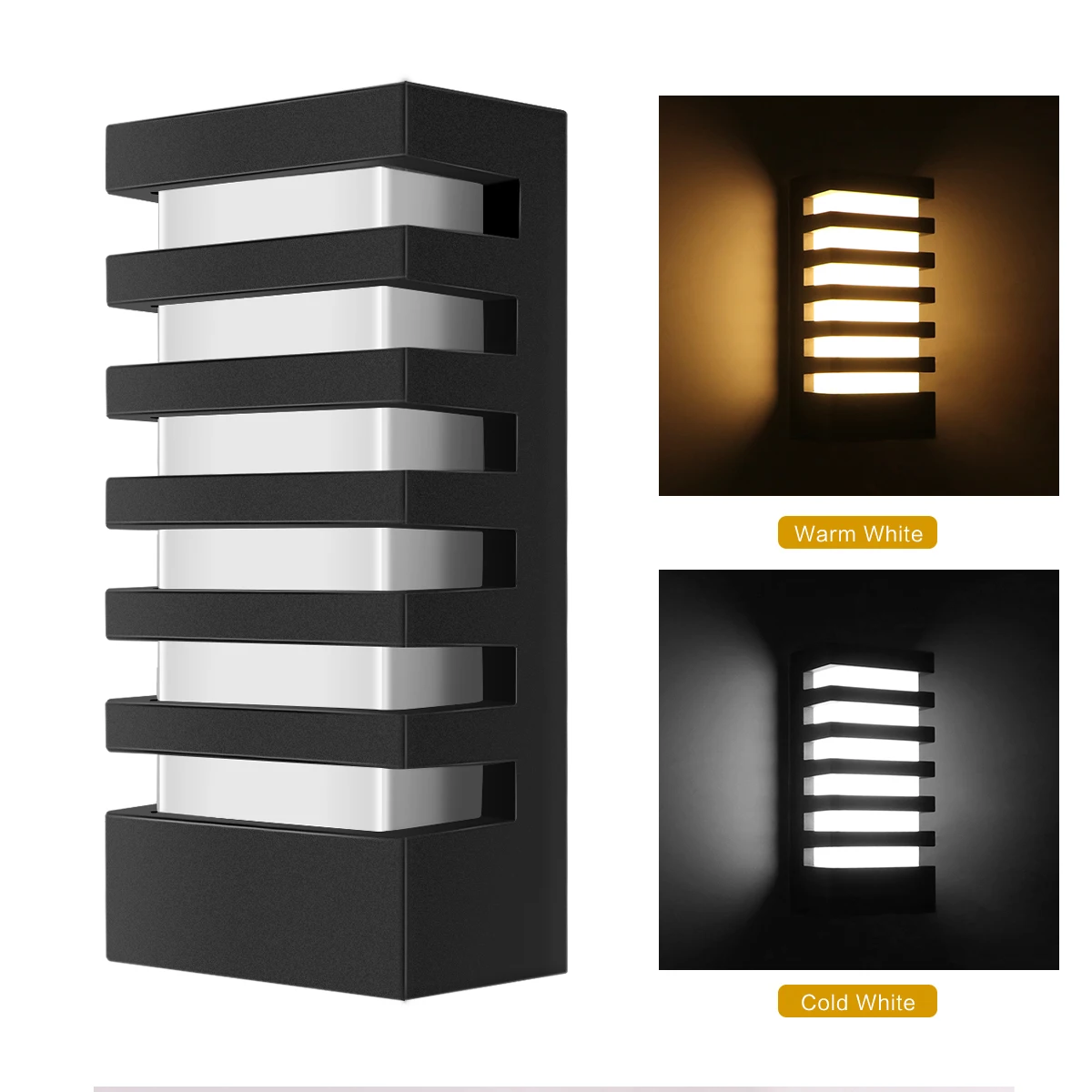 

2PCS Modern rectangular body COB 15W LED wall lamp IP65 wall lamp warm white cold white AC 85-265V indoor outdoor lamps