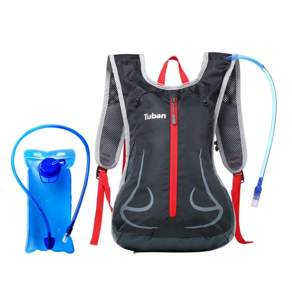 

Bicycle Riding Water Bag Shoulders Breathable Outdoor Travel Running Backpack + 2L Hydration Pack Backpack With Water Bladder