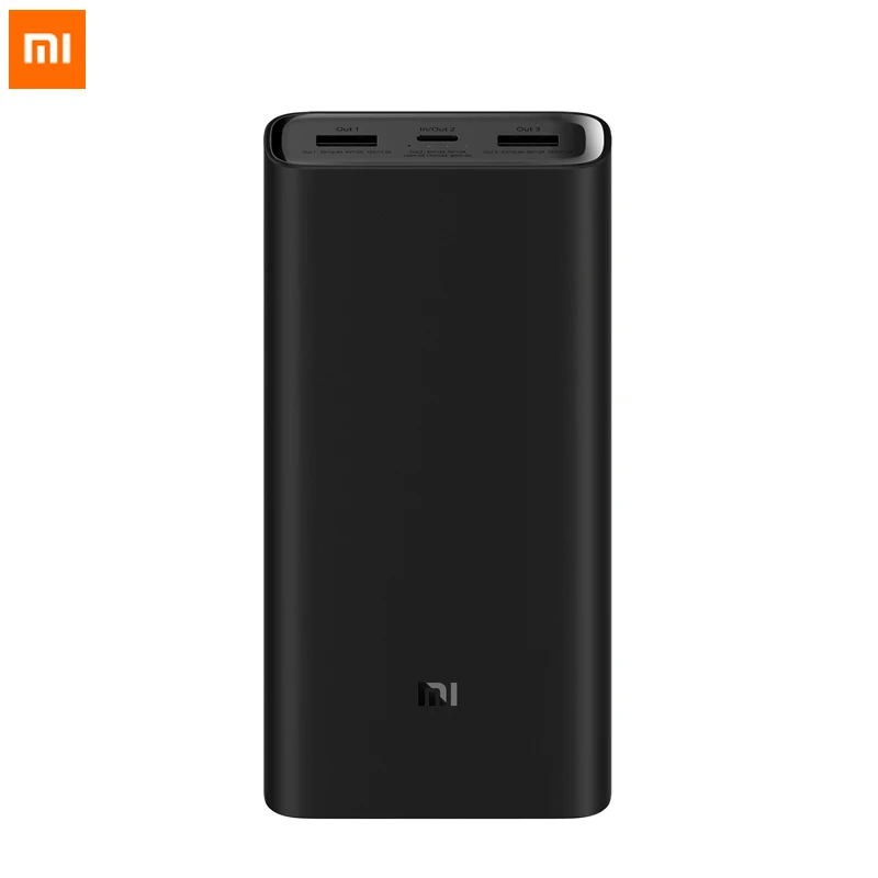 Original Xiaomi Power Bank 3 20000mAh Portable Charger Power Supply Dual USB USB-C Two-way Quick Charging Mi External Battery