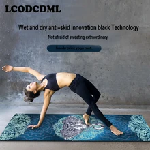 Natural rubber professional yoga mat fitness mat printing non-slip widening folding yoga mat shop towel thin tpe yoga mat high quality rubber pad suede natural rubber super non slip yoga mat body alignment system thin natural rubber mat