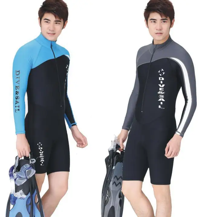 1,5 мм мужской солнцезащитный костюм для подводного плавания мокрый костюм для дайвинга с длинным рукавом прыжок костюм