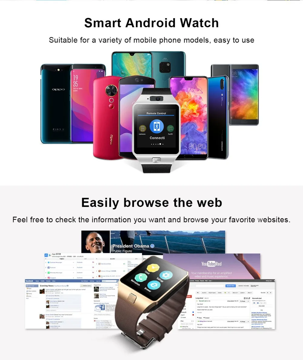 TORNTISC QW09 3G Smart Watch Phone Android 4.4 512MB4GB Support WIFI Real-Pedometer SIM Card Call Smartwatch Men Women PK DZ09 (6)