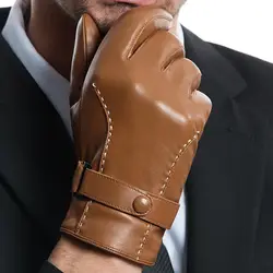 Натуральная кожа перчатки мужские сенсорные кожаные перчатки утолщенные теплые мужские водительские плюс бархатные перчатки из овчины