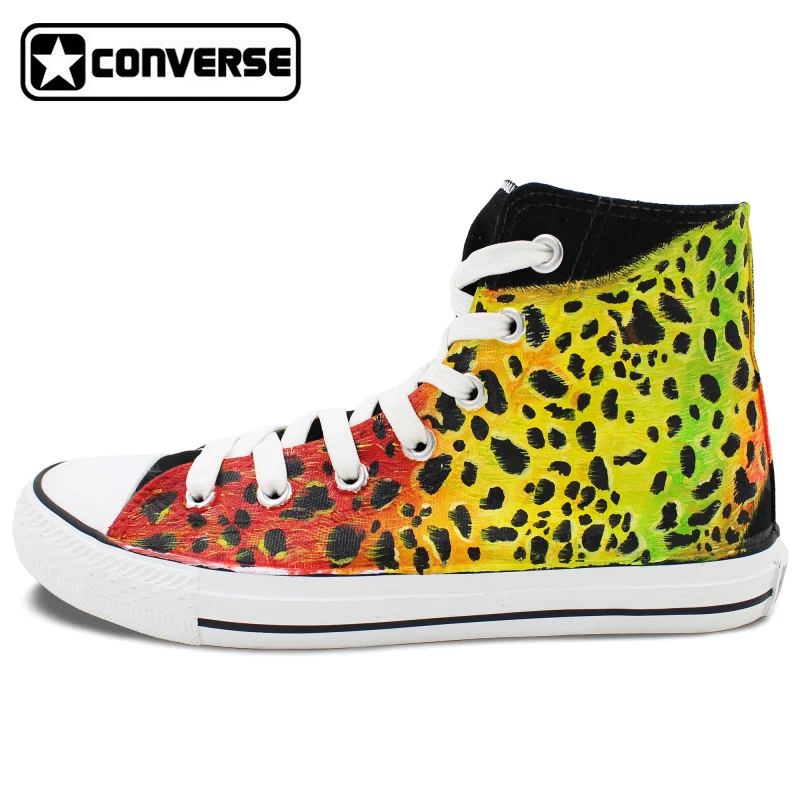 Prix pour Peint à La main Chaussures Homme Femme Converse All Star Coloré Léopard Personnalisé Conception Originale High Top Toile Sneakers Unique Cadeaux Prix pour Peint à La main Chaussures Homme Femme Converse All Star Coloré Léopard Personnalisé Conception Originale High Top Toile Sneakers Unique Cadeaux