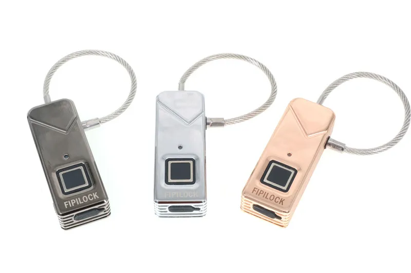 JIUSCAN отпечатков пальцев замок Водонепроницаемый Smart замка Hi-tech Keyless дверные замки с сплав цинка тела для дорожные сумки, багаж замки