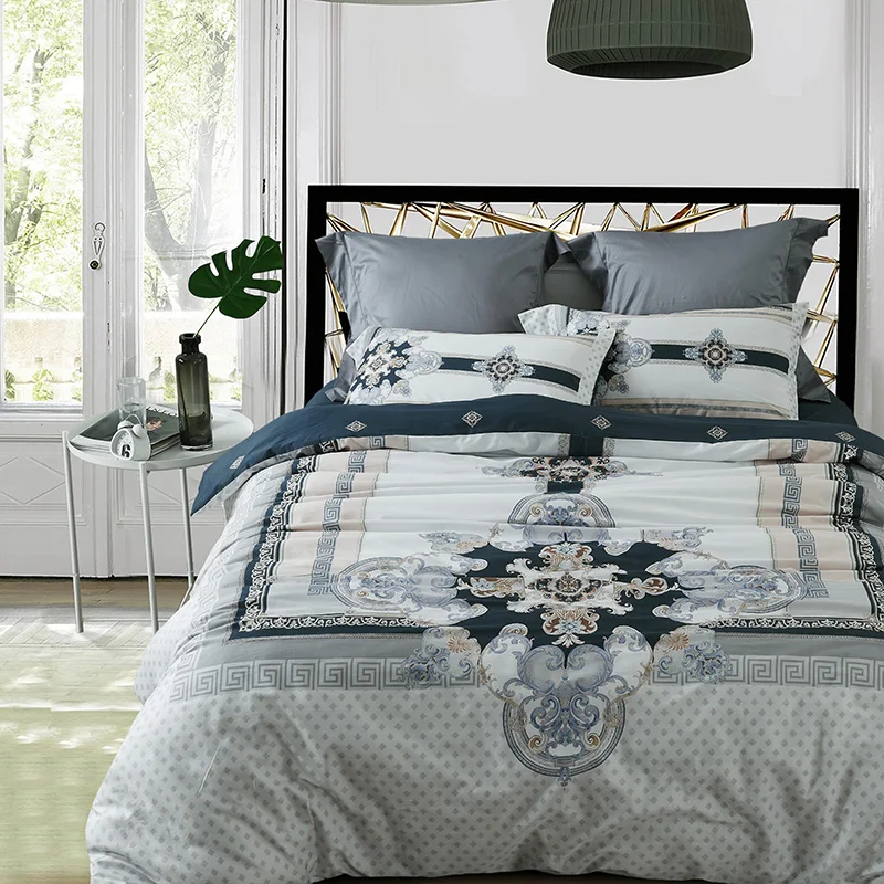 

Luxury Egyptian cotton Duvet Cover set Bedding Sets King/Queen Size Bed set Quilt cover Bed/Flat sheet set /Pillowcases