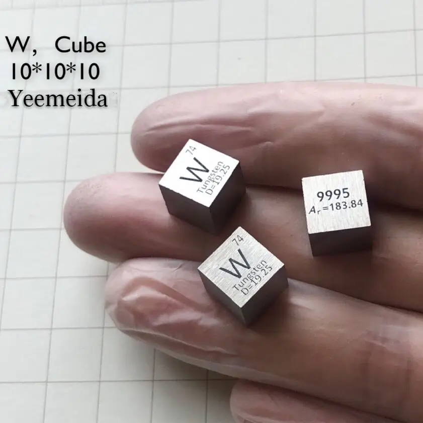 10 мм Плотность куб V Nb Ta Cr Mo W Ti Zr Hf Fe Co Ni Cu 99.95% чистый элемент коллекция образцов