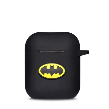 

Marvel Batman Patterned Wireless Bluetooth Earphone Soft Silicone Case DIY Protective Cover For Apple Airpods Charging Case