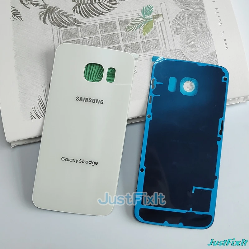 Для SAMSUNG Galaxy S6 Edge G925 G925F G925T задняя крышка батарейного отсека задняя стеклянная крышка Корпус чехол Замена батарейного отсека