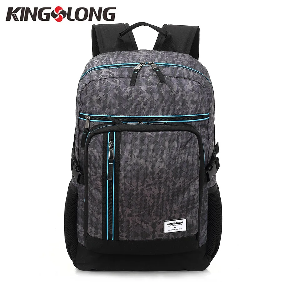 

KINGSLONG Men's Backpack 15.6 inch Laptop Travel Backpack Large Capacity School Bags for Students Bookbag Daypack KLB1376-65