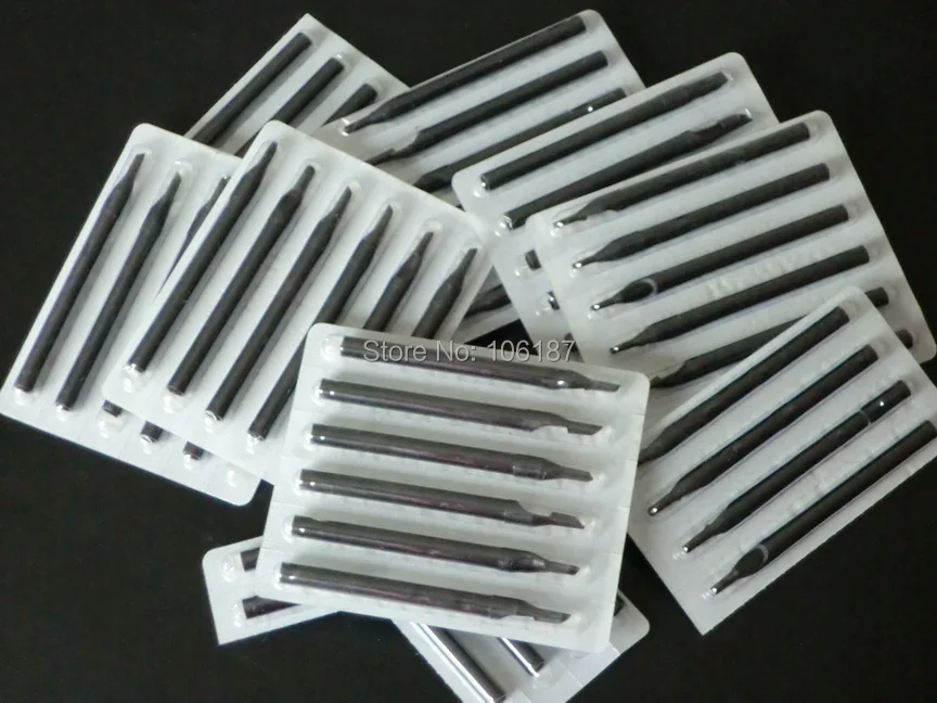 

220PCS R,F Mixed Size Disposable Tattoo Black LONG Tips Nozzles Back Stem Sterilized Tattoo Tips Nozzles