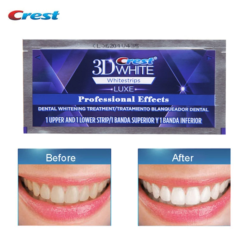 Koop 3D Witte LUXE Professionele Effect Mondhygiëne Tand Whitestrips Staal Tandheelkundige Kit Tandenborstel Tanden Whitening
