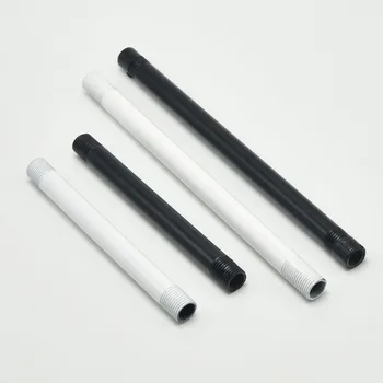 

M10 Lamp Plate Connecting Pipe Double Head Screw Male Thread Tooth Tube 10mm Iron Plating Lighting Lamps Bases Screw Tube 12PCS