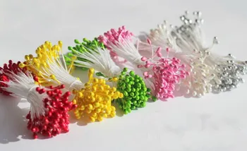 

Hot sales!3 * 60 mm pearl flower pistil stamens flower decoration and wedding cake DIY festival5400pcs/set 004002003