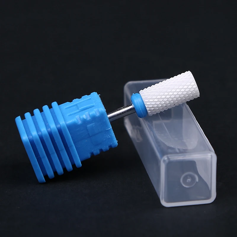 Фрезы для ногтей Плоские керамические фрезы для электродрель для обработки ногтей маникюрная машина для удаления акриловый гель для ногтей лак для кутикулы