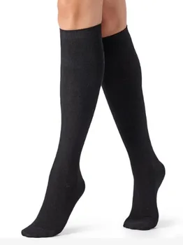 

2 Pairs Black Women Stockings Knee High Socks Thigh High Socks Pack