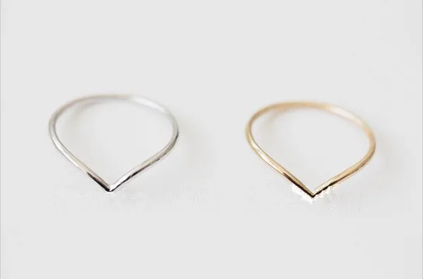 

color New Fashion Chevron Knuckle Rings "V" Shape Midi Ring top quality
