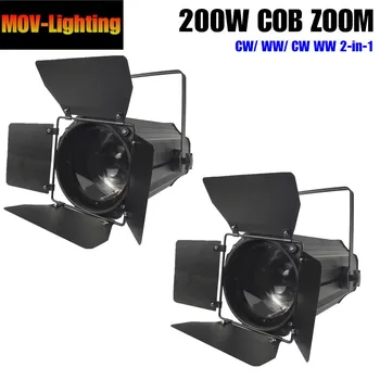 

2PCS Zoom Par COB 200W Warm White / Pure Stage Lighting Professional Stage Lights For