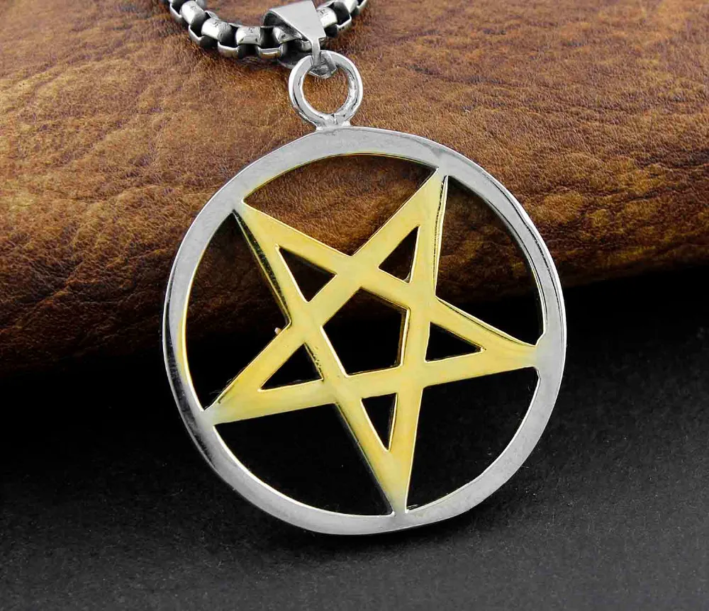 Stainless steel pentagram necklace Clearance