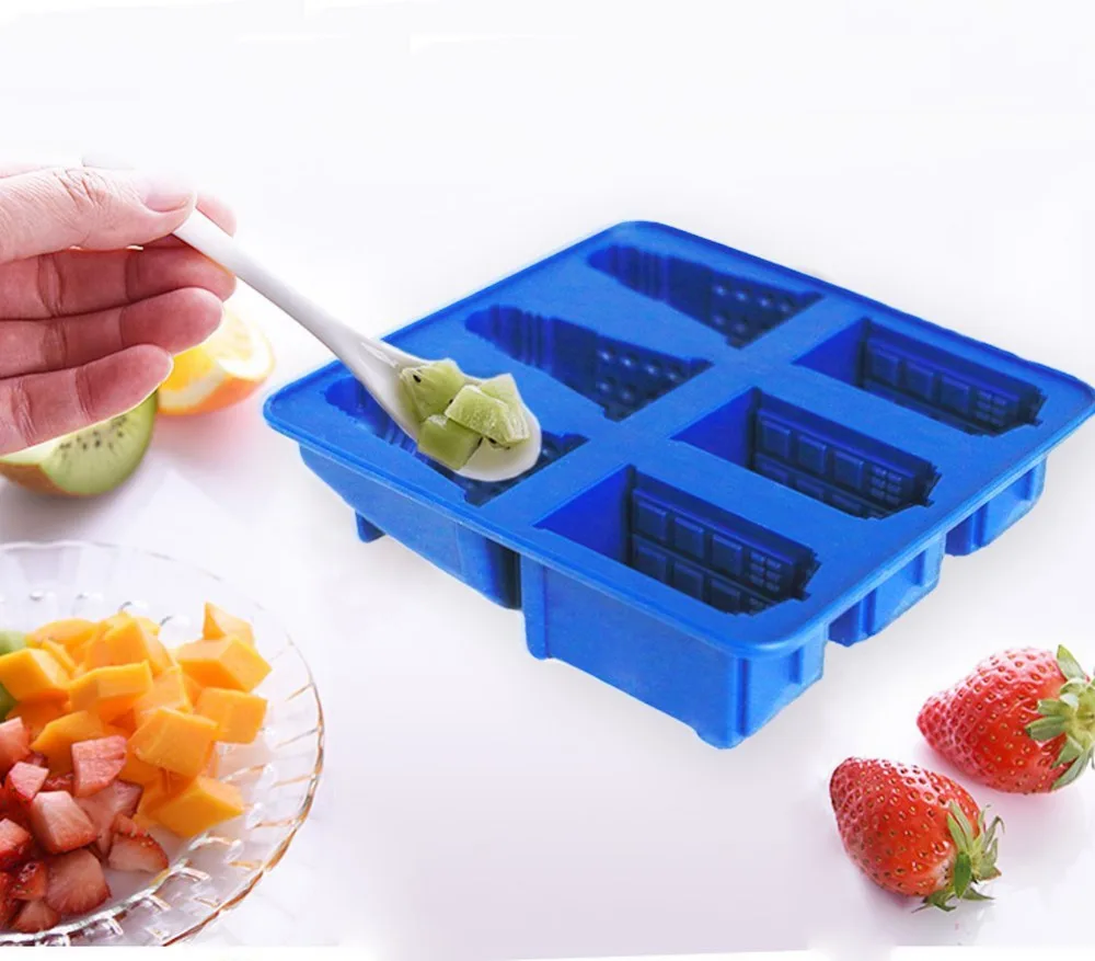 Silicone Ice Cube Tray Tardis & Daleks Molds Chocolate Candy Cookies Mold Maker 
