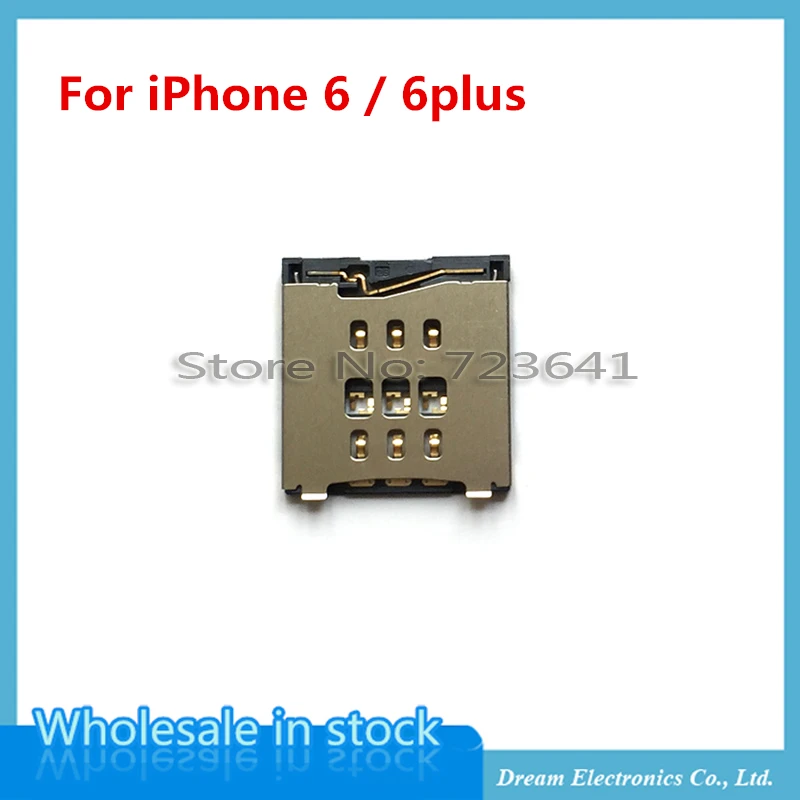 Mxhopic 10 шт./лот держатель разъема для считывания sim-карт iphone 6 4 7 &quotдля iPhone plus 5 5&quot