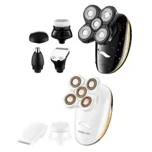 Multi-function Grooming Kit Wet And Dry Rechargeable USB Beard Nose Hair Shaving Machine