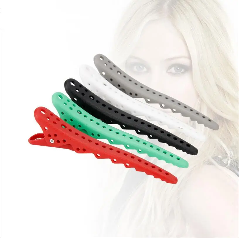 6Pcs/set Black Hair Styling Section Clip Pro Salon Hair Pins Clips