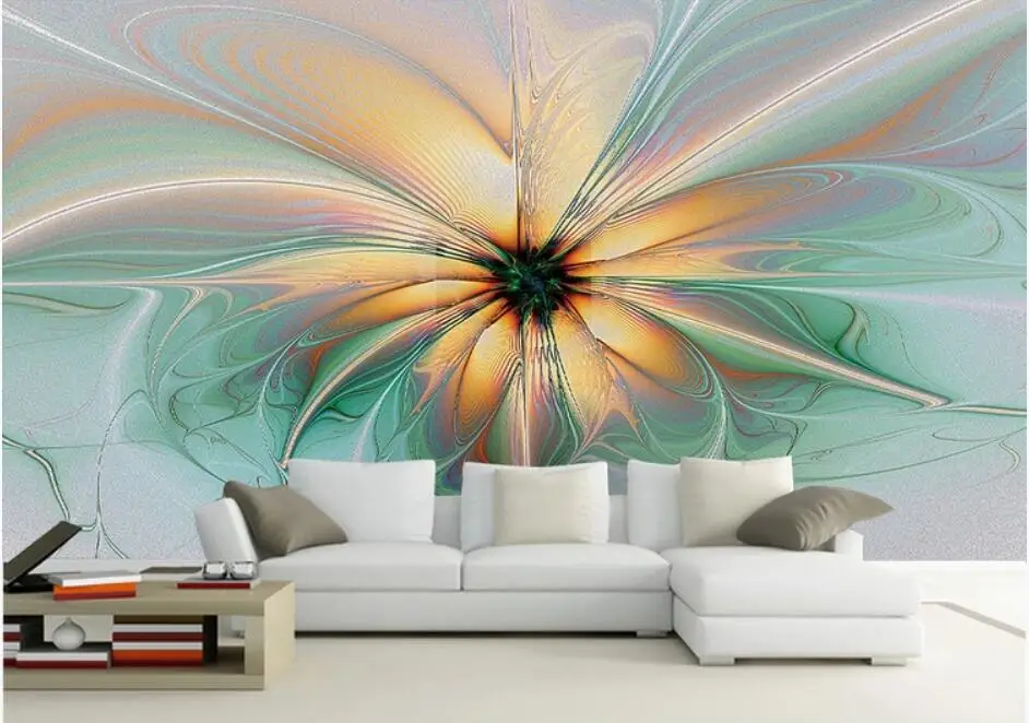 Настенные обои Абстрактное Искусство Цветы фото настенная живопись гостиная спальня задний план стены 3d обои
