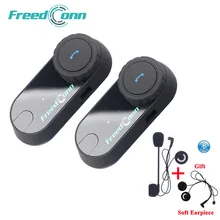 FreedConn T-COM OS мотоциклетная гарнитура Bluetooth шлем FM 2 rider BT переговорные+ мягкий наушник+ Moto Intercomunicador