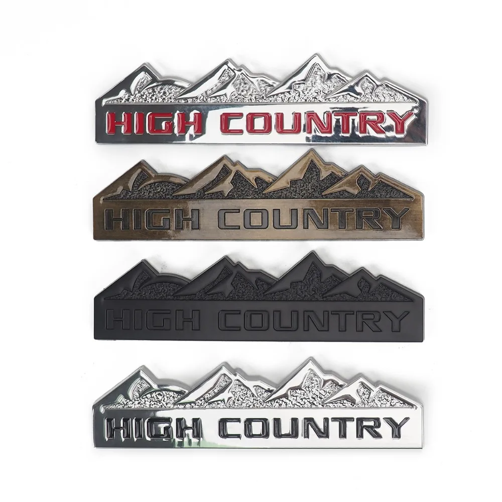3D HIGH COUNTRY Stereo Car Sticker for Jeep Auto Emblem Logo Stickers for Chevy Chevrolet Silverado Decoration
