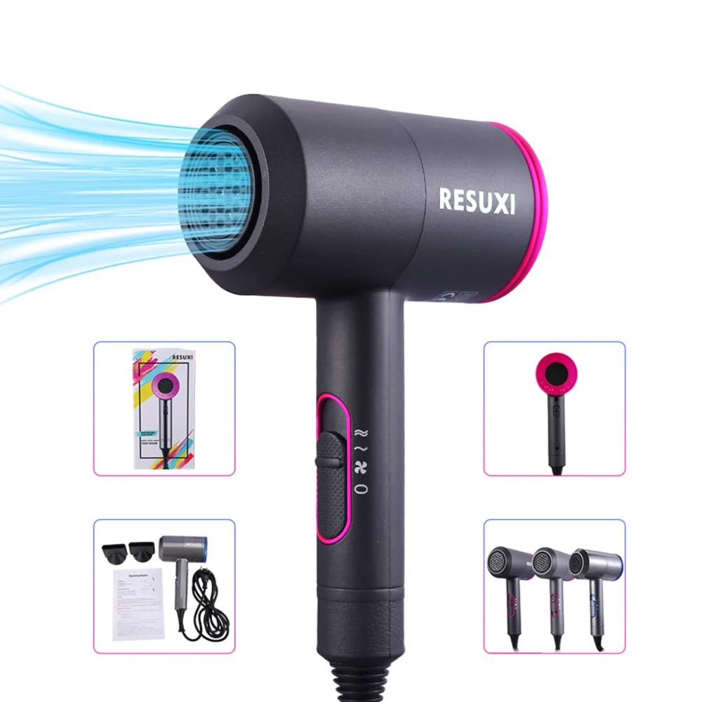 

1800W Professional Hair Dryer Hot & Cold Negative Ion Blow Constant Heating Large Power Styling Tools US EU Plug AC 110-220V