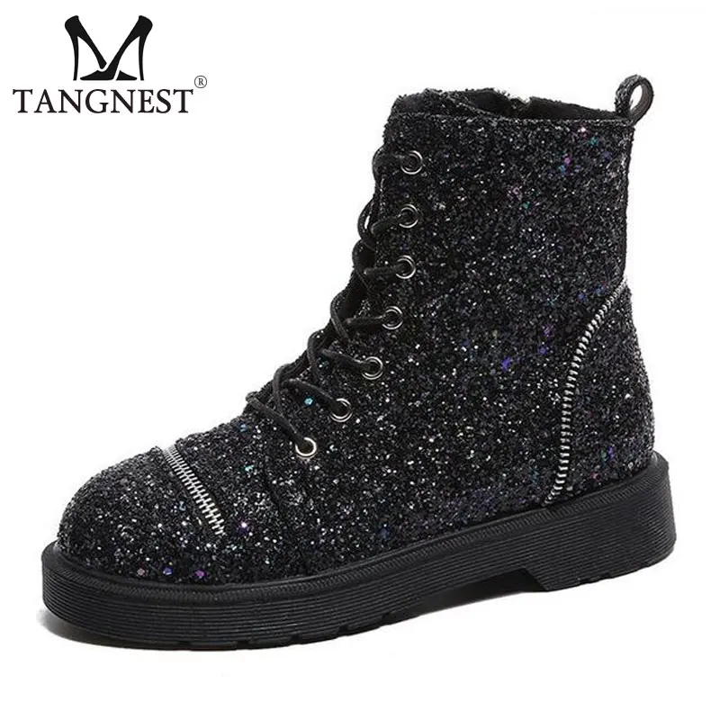 Buy Tangnest Bling Glitter Women Ankle Boots Punk