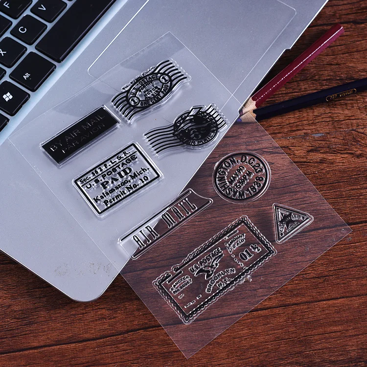 

Hot Dokibook Free shipping New Stamps notebook Creative Stationery kawaii wholesale Stamping seal Postmark DIY stamps wholesale