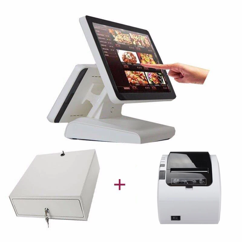 #^Special Price Free shipping pos touch screen 15 screen terminal all in one PC and 80MM thermal printer #^Special Price Free shipping pos touch screen 15 screen terminal all in one PC and 80MM thermal printer