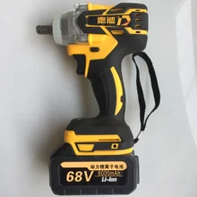 Brushless Cordless Electric Wrench Impact Socket Wrench 6000mAh Li Battery Hand Drill Installation Power Tools With LED