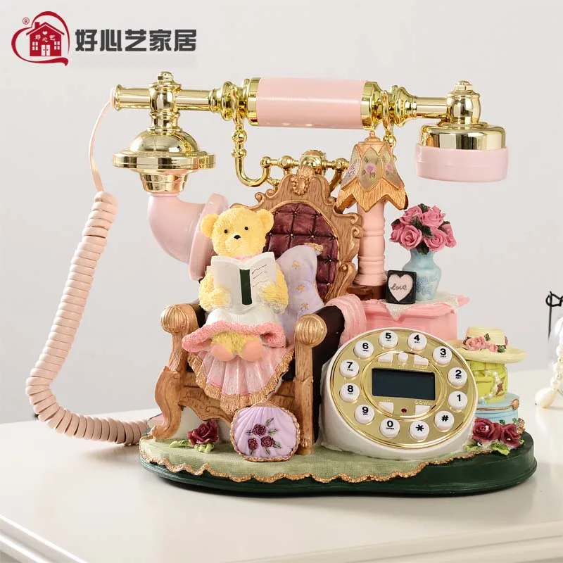 

Good art personality fashion cute telephone telephone landline telephone reading classical bear