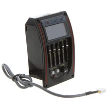 Wholesale 3PCS 4 pcs Acoustic 5-Band EQ Equalizer Guitar Preamp Piezo Pickup LCD Tuner
