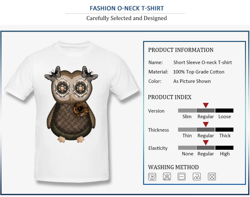 Girl Owl Fashion Short Sleeve Gift T-shirts 100% Cotton O Neck Men's Tees Geek Sweatshirts Summer/Autumn Drop Shipping Girl Owl