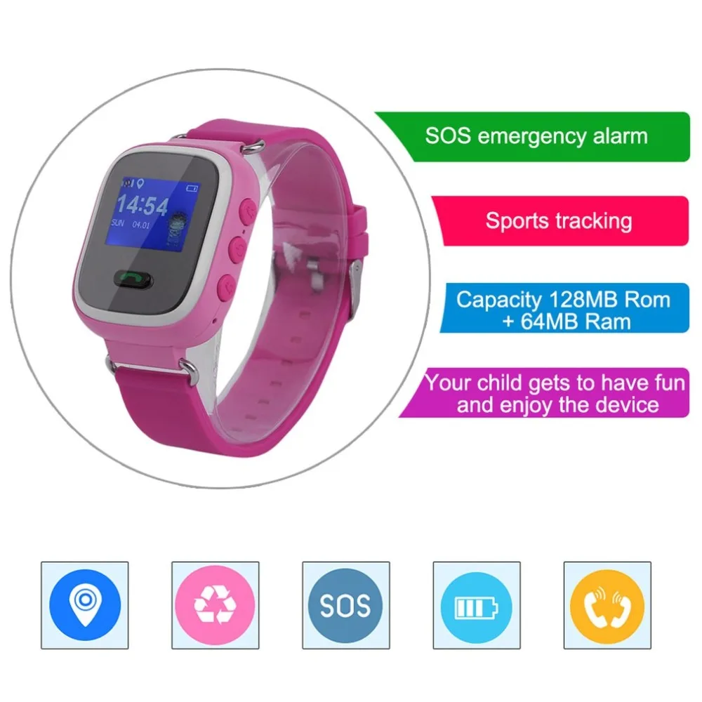 

Smart Watch Q60 Wristwatch SOS Call Location Finder Locator Device GPS Tracker Birthday Christmas Gift For Child Kids