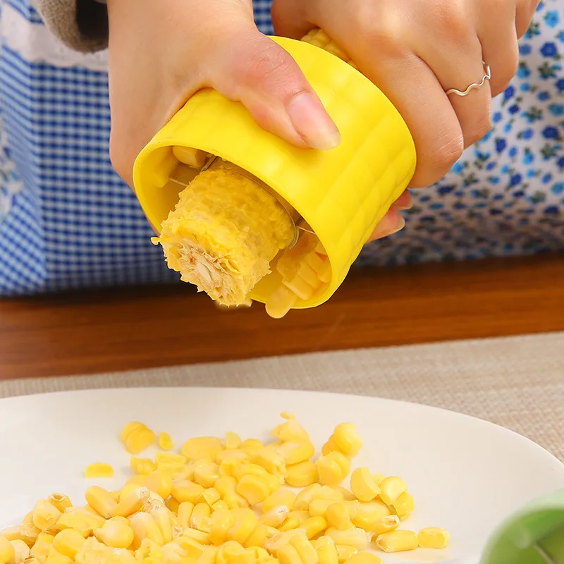 

Home Kitchen Tools Round Stainless Steel Corn Planer Corn Separation Artifacts Corn Kernel Creative Kitchen Tools