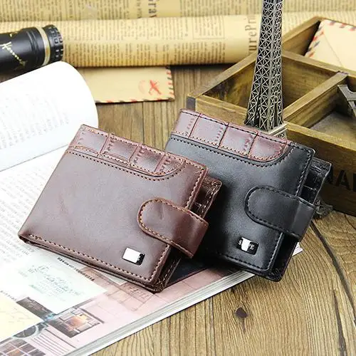  Bluelans Men Bifold Faux Leather ID Card Holder Money Clutch Billfold Coin Wallet Purse 