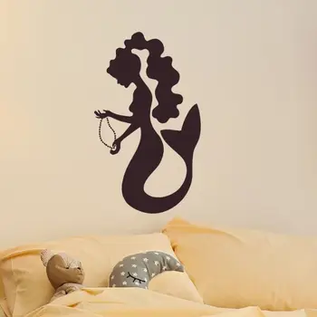 

Mermaid Wall Art Decal Bathroom Decoration Mermaid Style Wall Sticker Nursery Kids Room Wall Mural Removable Wall Decals AY388