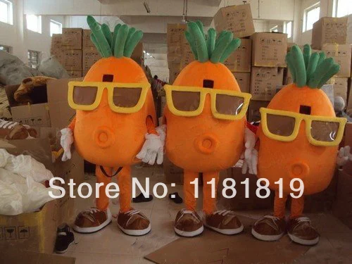 

MASCOT 3 Carrots easter mascot costume custom fancy costume anime cosplay kits mascotte theme fancy dress carnival costume