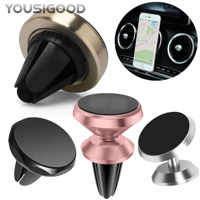 Special Price Universal Car Holder For iPhone 8 7 Air Vent Mount Magnetic Car Phone Holder Stand For Samsung S8 GPS Bracket Phone Stand